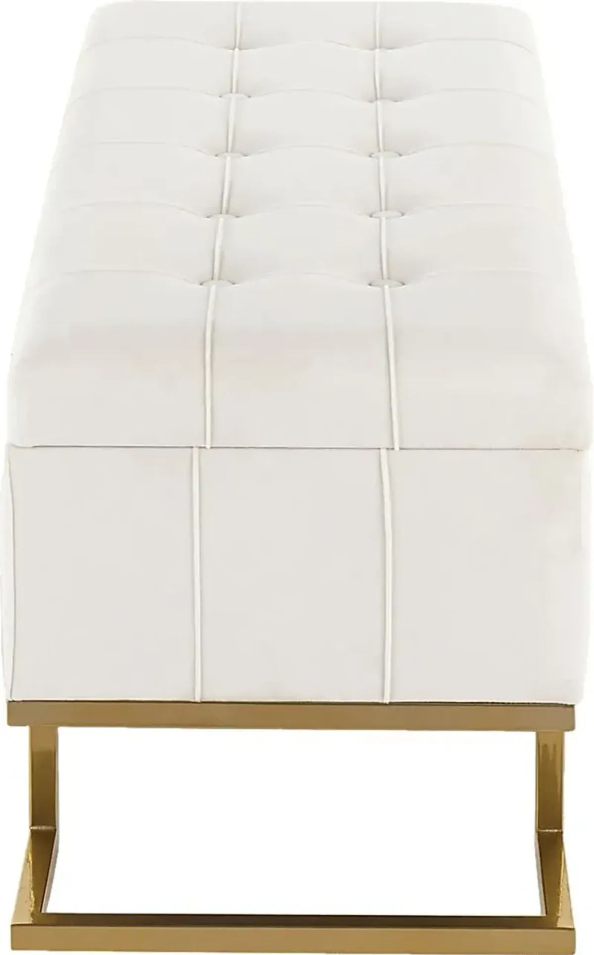 Vetauia White Accent Bench