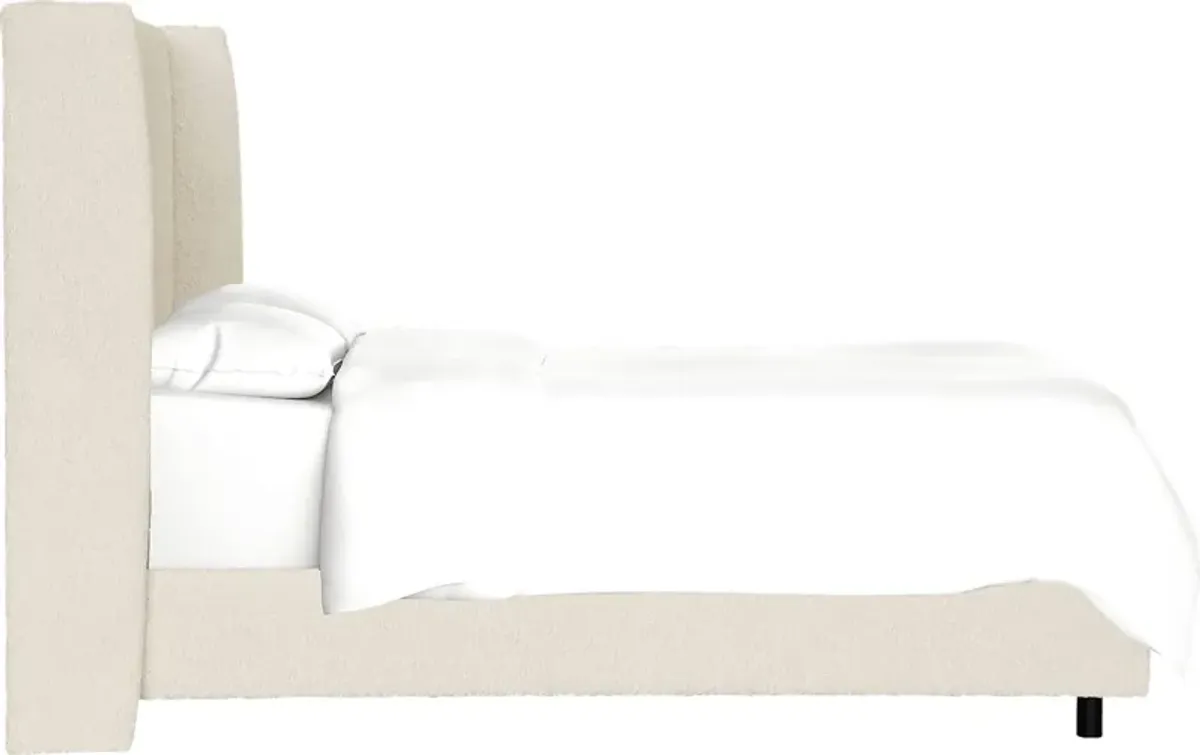 Quinella White Twin Bed