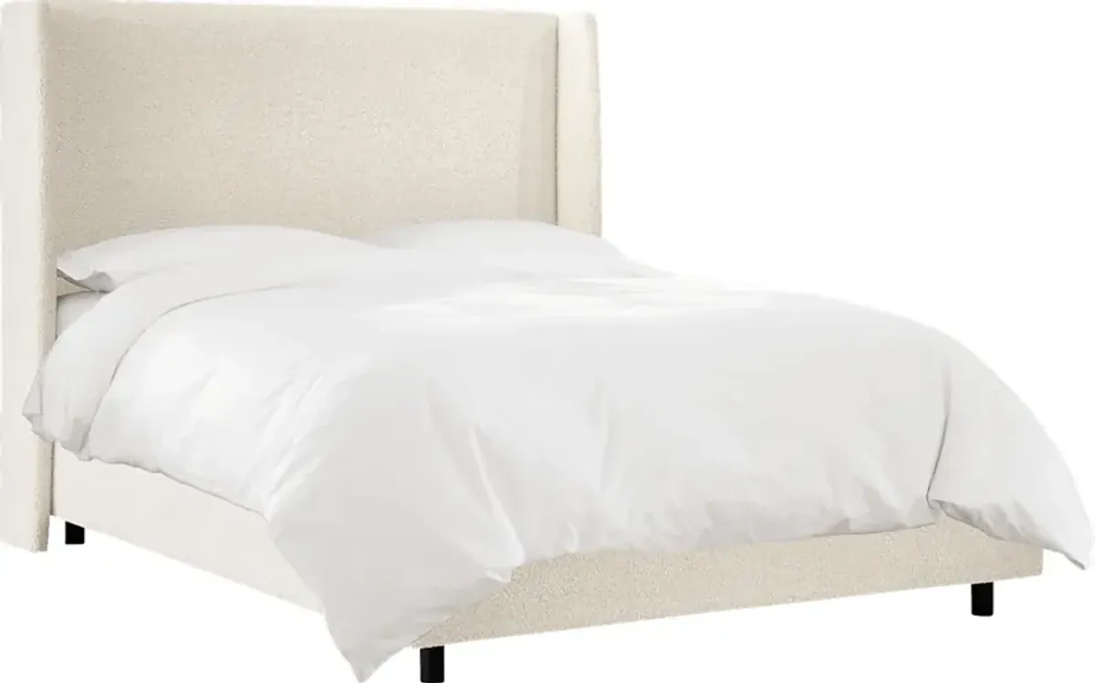 Quinella White Twin Bed