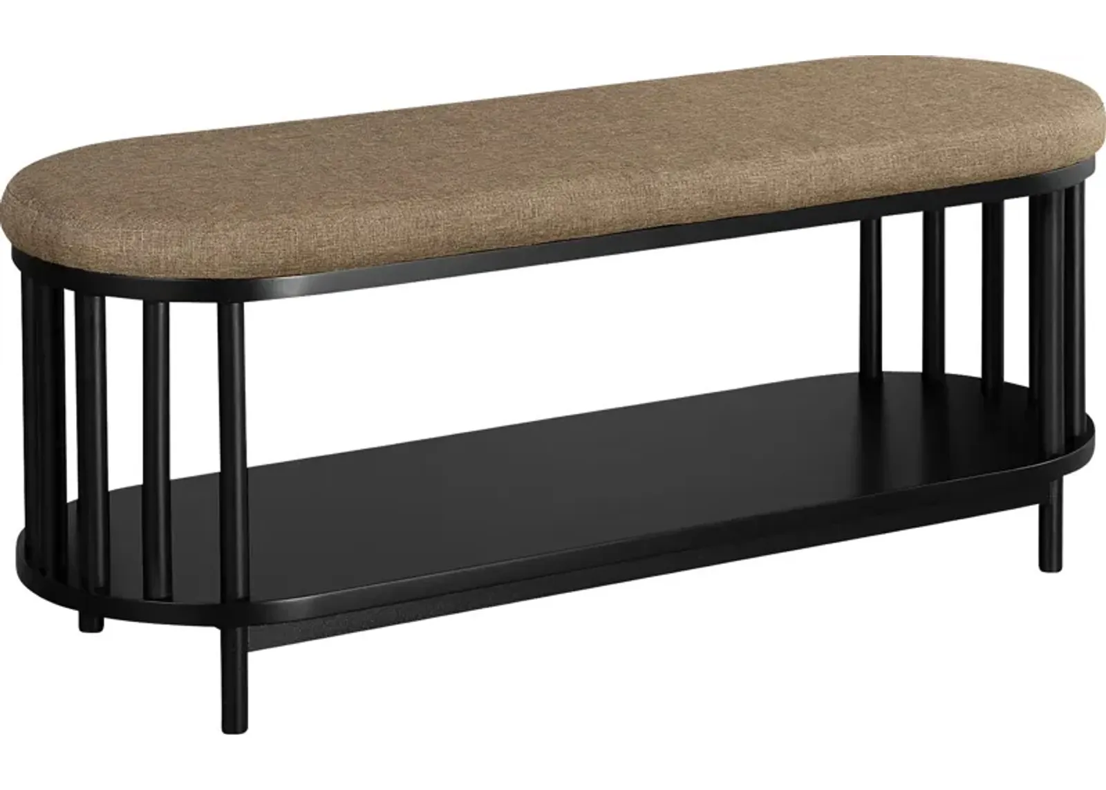 Stempley Black Accent Bench