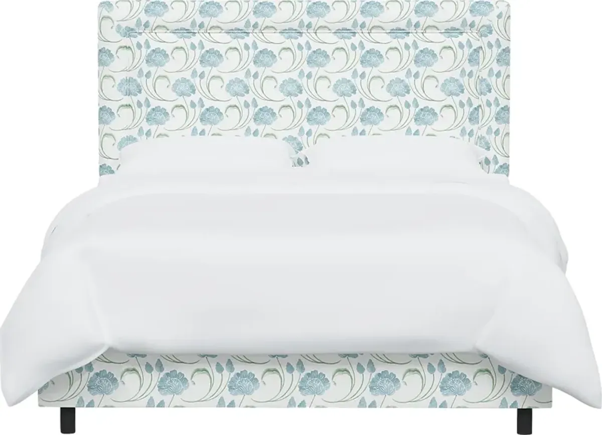 Meadow Breeze Sage Full Upholstered Bed