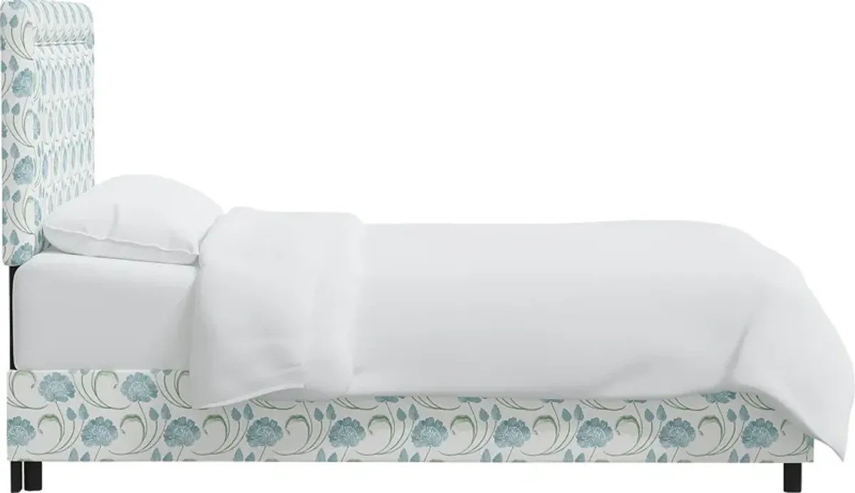 Meadow Breeze Sage Full Upholstered Bed