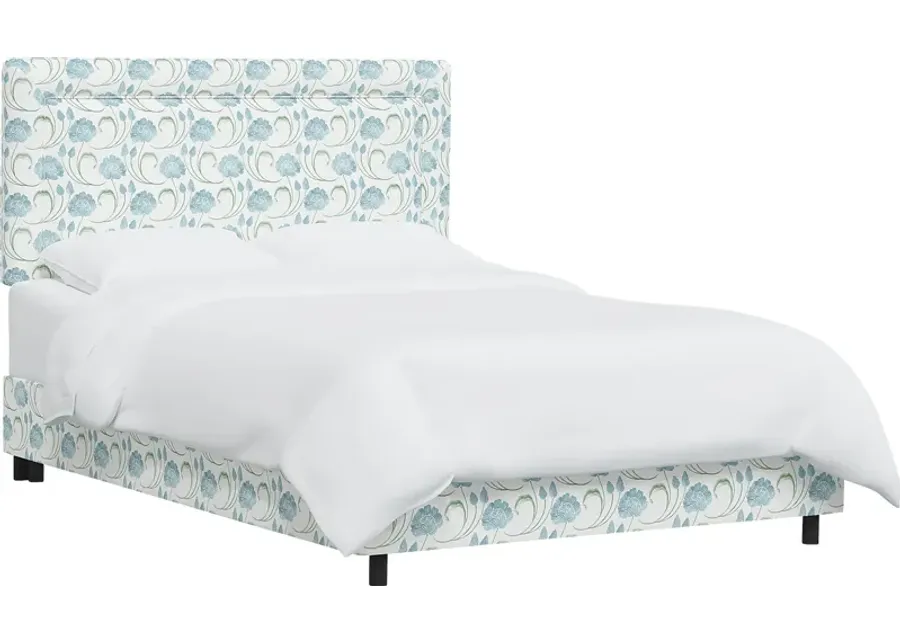 Meadow Breeze Sage Full Upholstered Bed