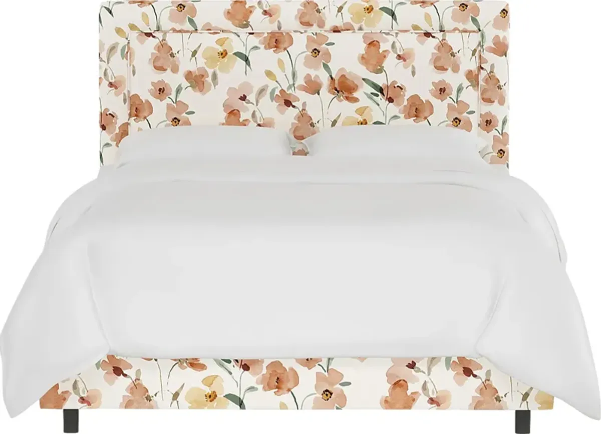 Kids Sweet Plains Cream Full Upholstered Bed