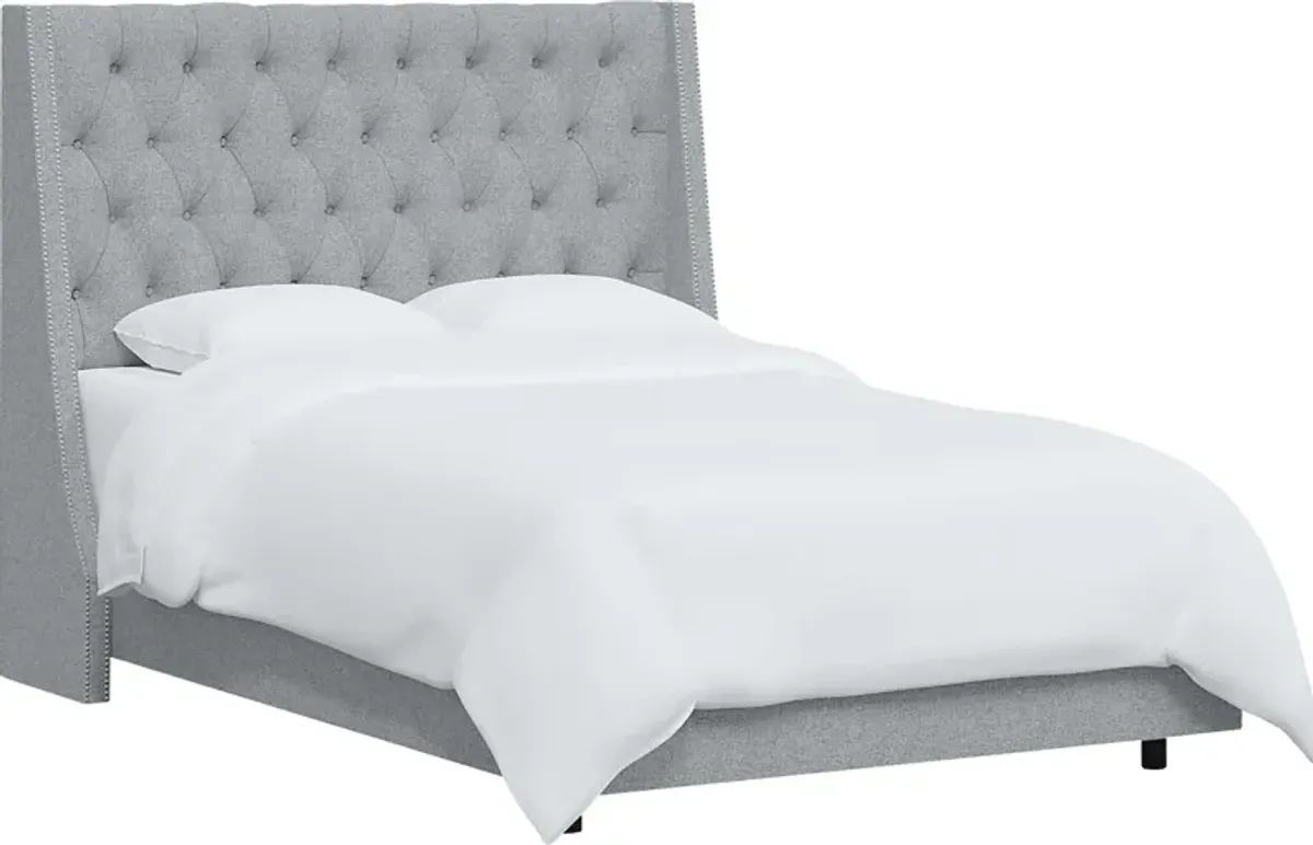 Aidyl Light Gray Full Bed