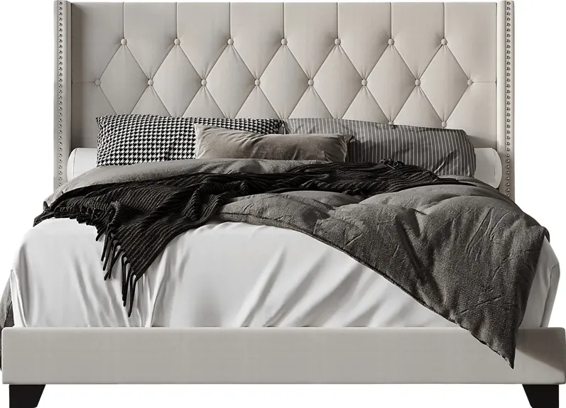 Erdrick Light Gray Full Bed