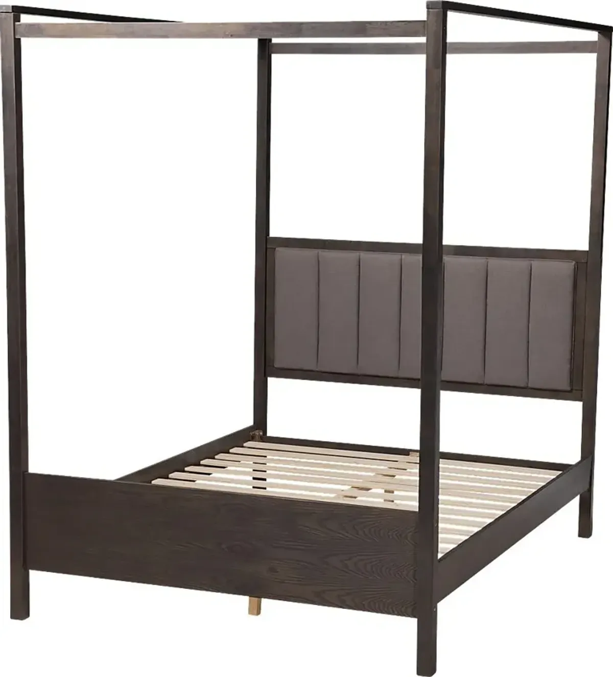 Lelane Gray Queen Canopy Bed