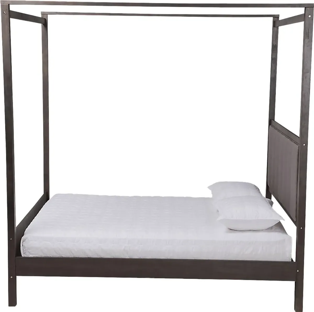 Lelane Gray Queen Canopy Bed