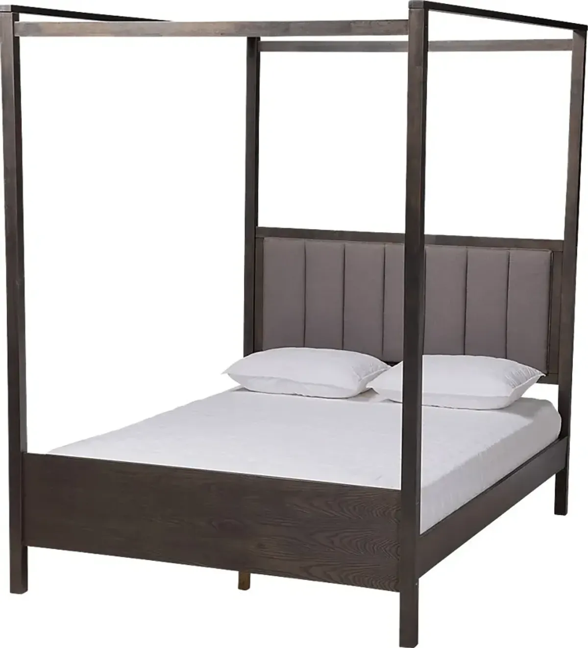 Lelane Gray Queen Canopy Bed