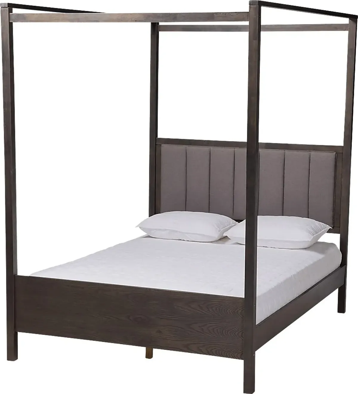 Lelane Gray Queen Canopy Bed