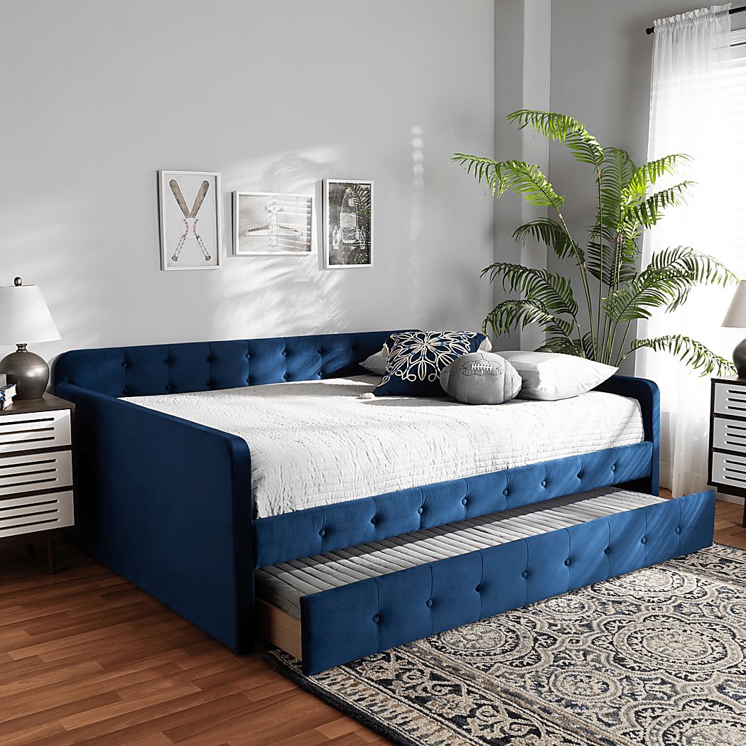 Kamrath Blue Queen Daybed with Trundle