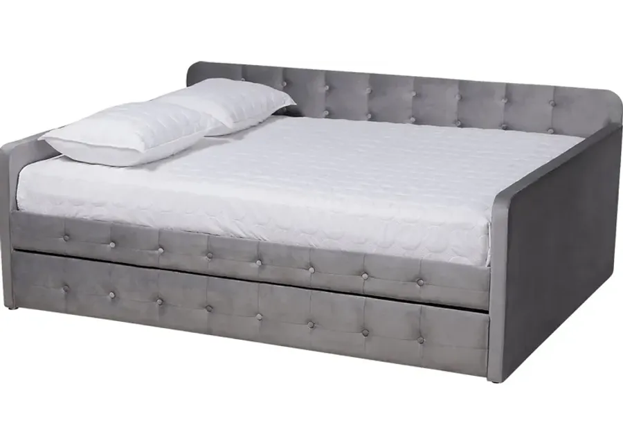 Kamrath Gray Queen Daybed with Trundle