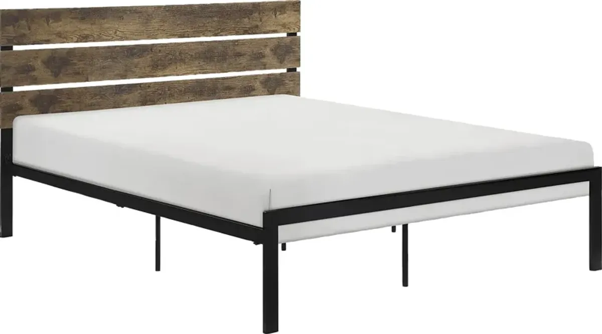 Meigs Brown Full Platform Bed