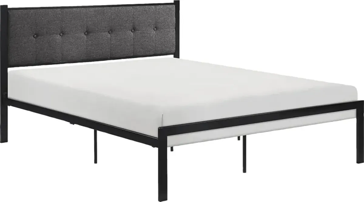 Harllan Gray Full Platform Bed