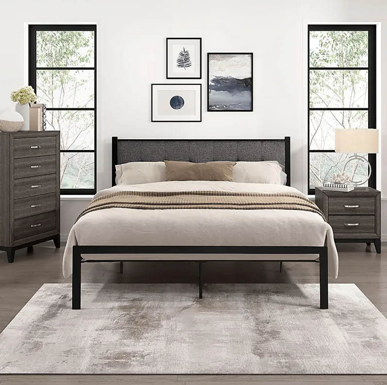 Harllan Gray Full Platform Bed