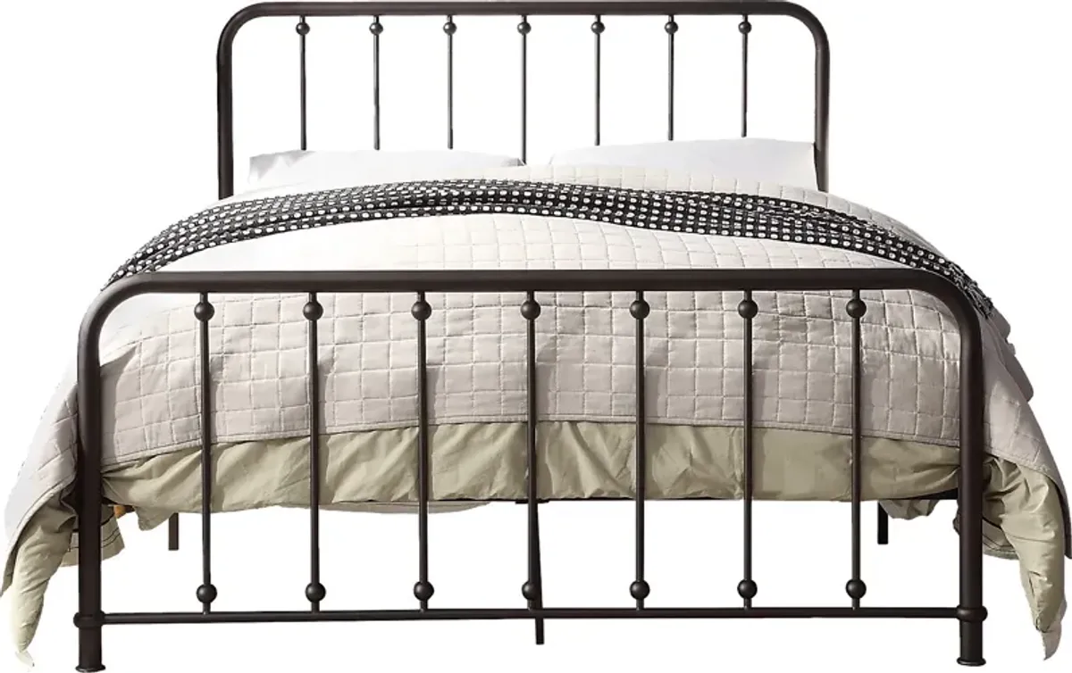 Lasula Brown Full Post Bed