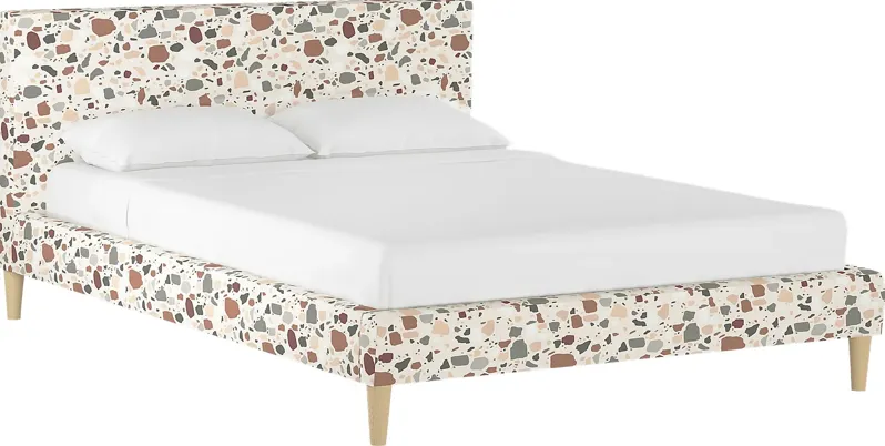 Sprucedale Rust Queen Upholstered Bed