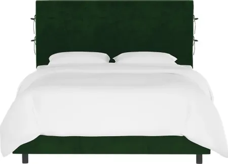 Deep Forest Emerald Queen Upholstered Bed