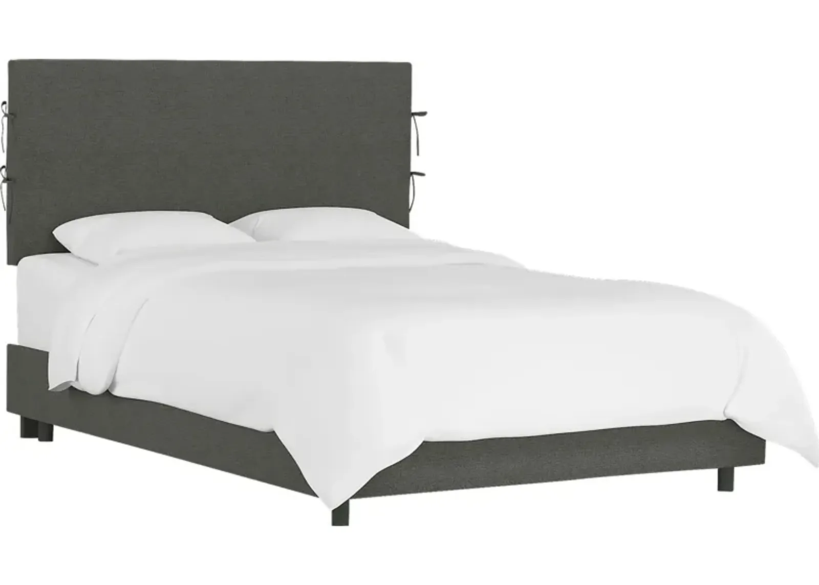 Deep Forest Charcoal Queen Upholstered Bed