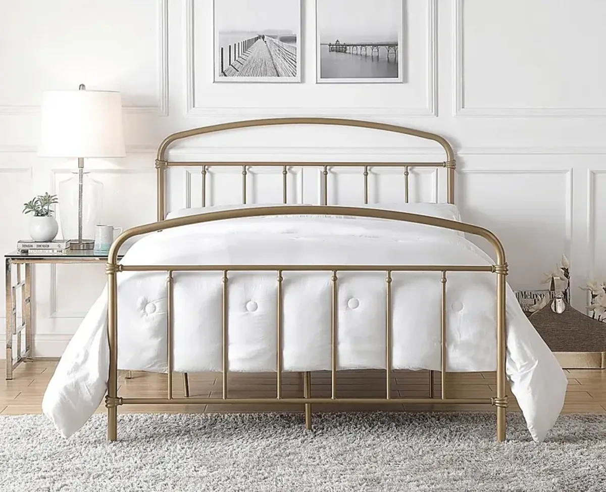 Airymont Gold Full Platform Bed