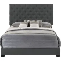 Albritt Dark Gray 3 Pc Queen Upholstered Bed