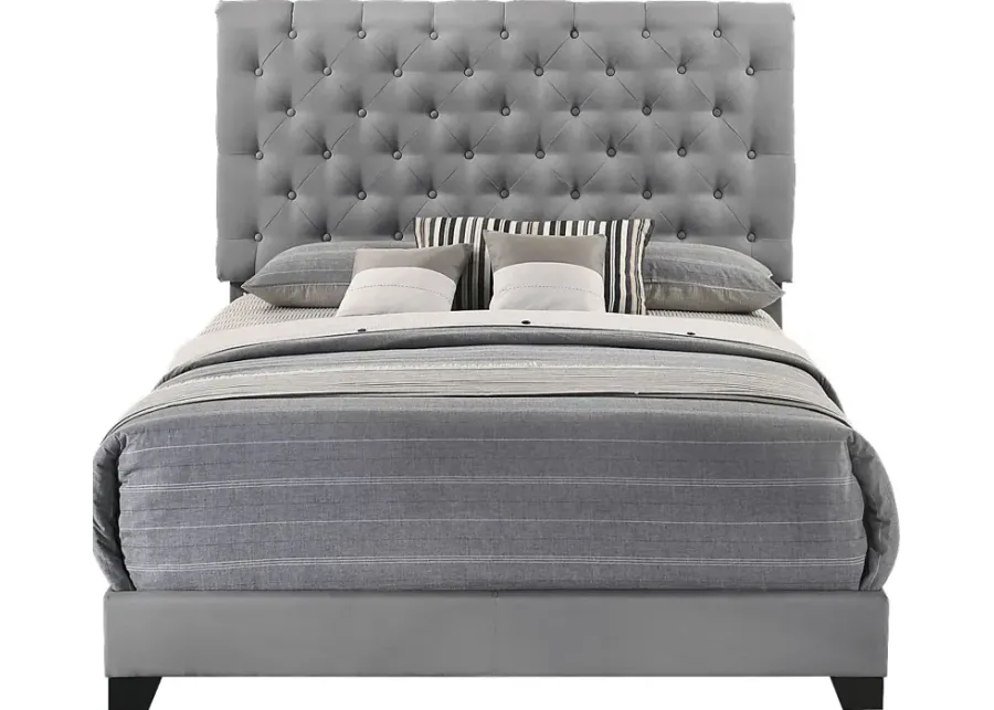 Albritt Gray 3 Pc Queen Upholstered Bed