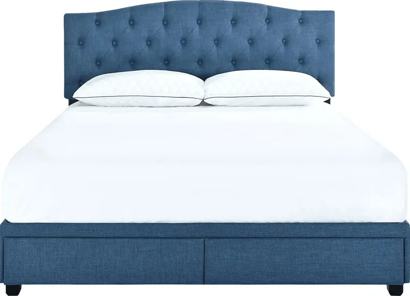 Hinesville Blue Queen Bed