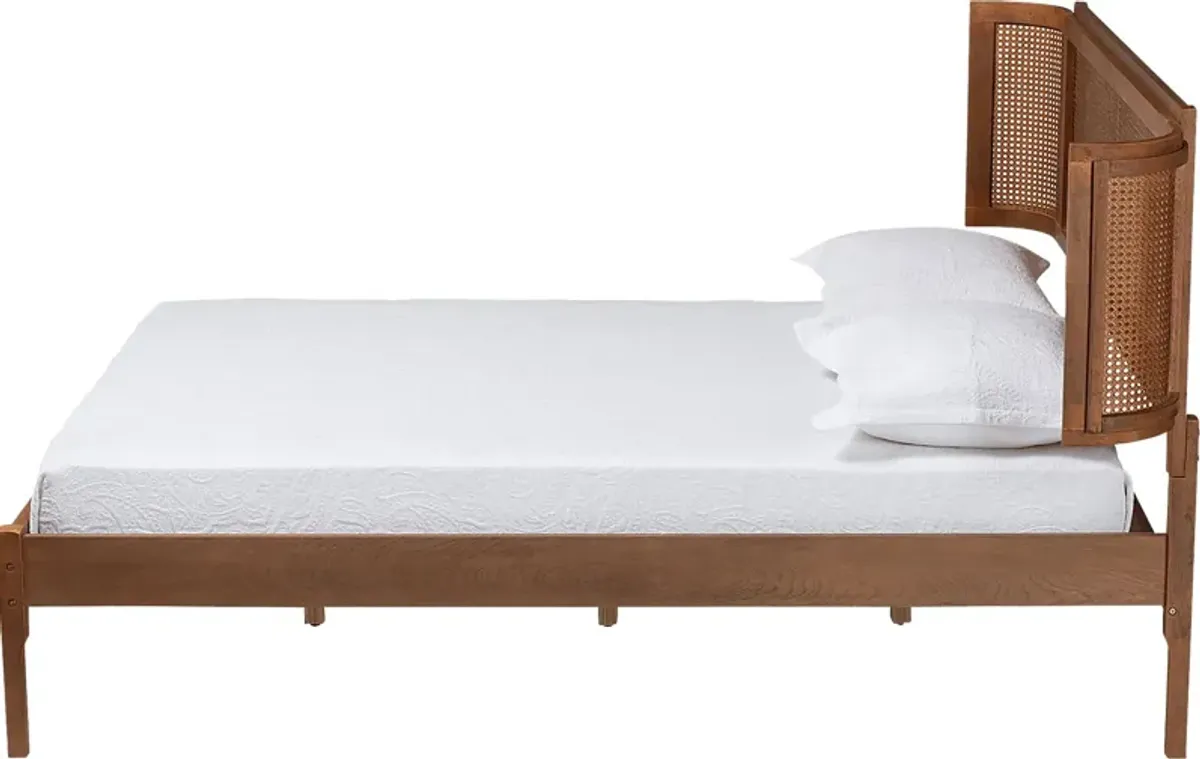 Mayme Brown Full Platform Bed