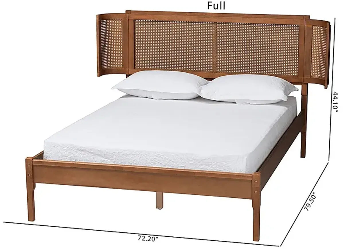 Mayme Brown Full Platform Bed