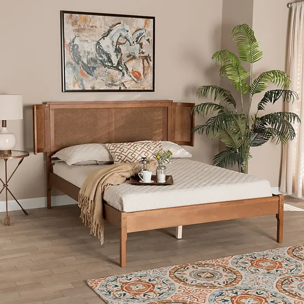 Mayme Brown Full Platform Bed