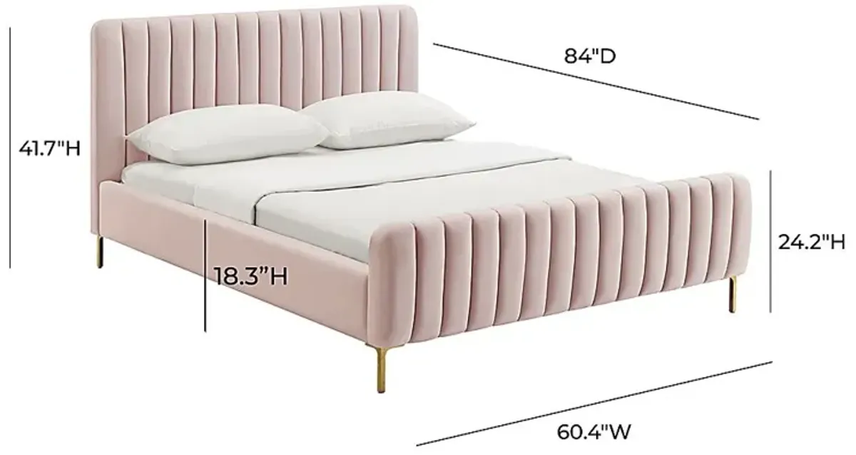 Delia May Pink Blush Full Bed