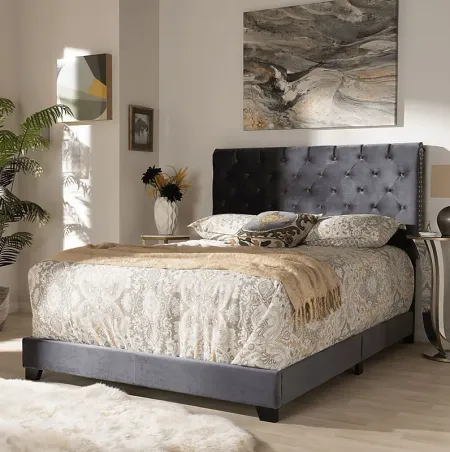 Panola Dark Gray Full Bed
