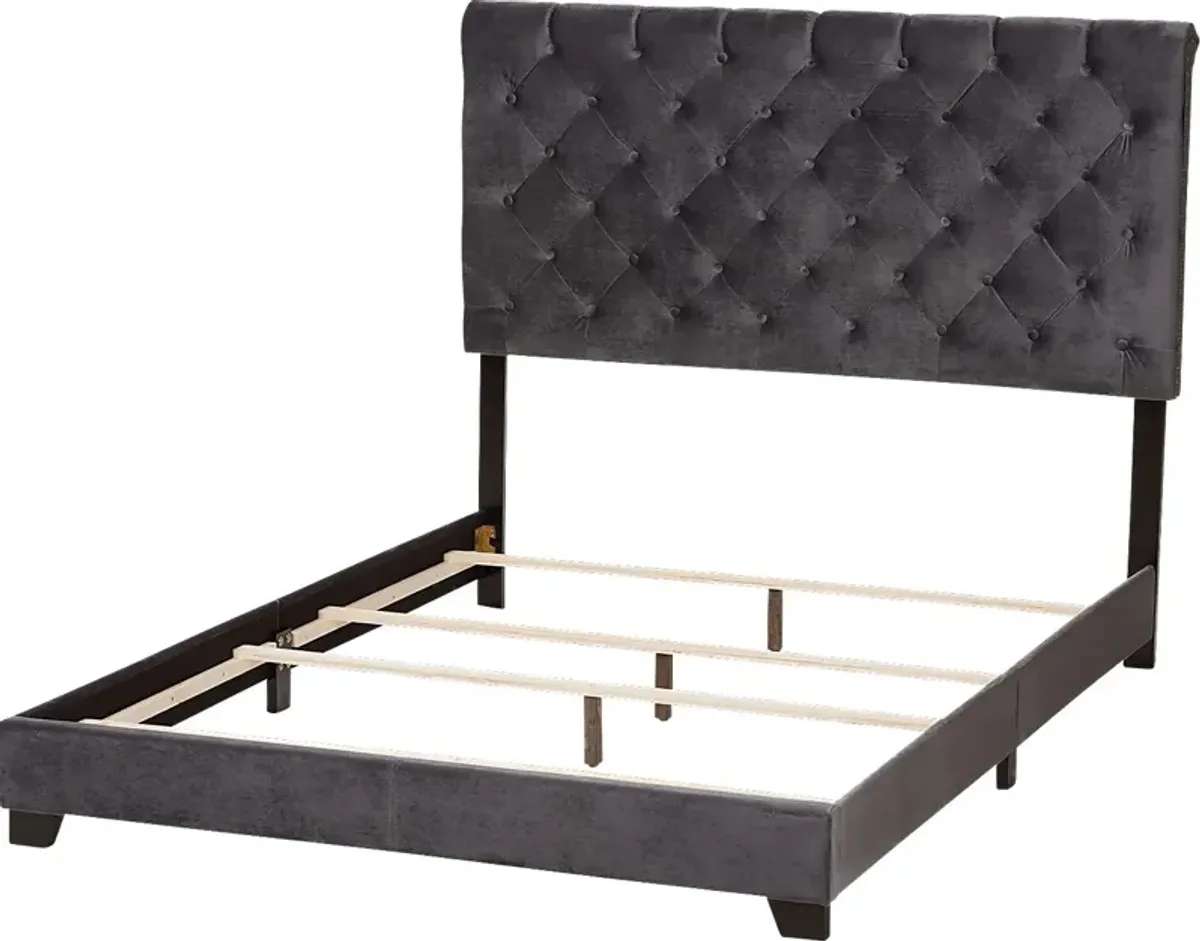 Panola Dark Gray Full Bed