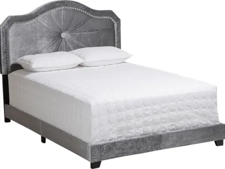 Elkdale Gray Full Upholstered Bed