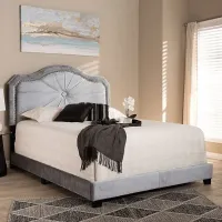 Elkdale Gray Full Upholstered Bed