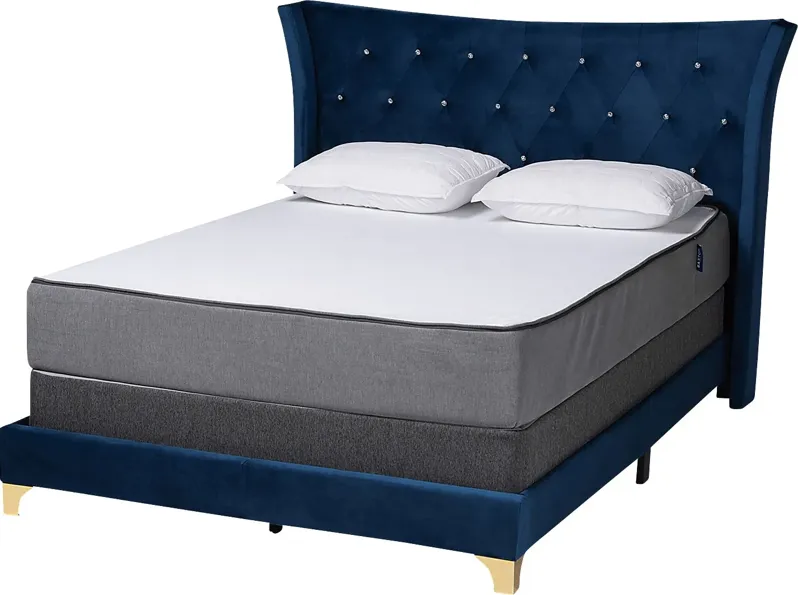 Aleida Blue Queen Bed