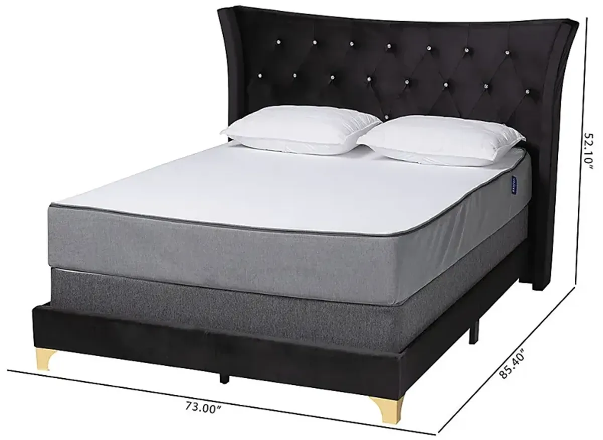 Aleida Black Queen Bed