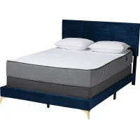 Alachua Blue Queen Bed