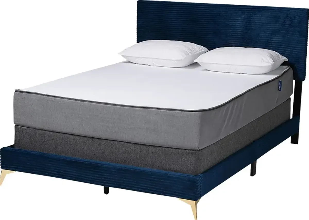 Alachua Blue Queen Bed