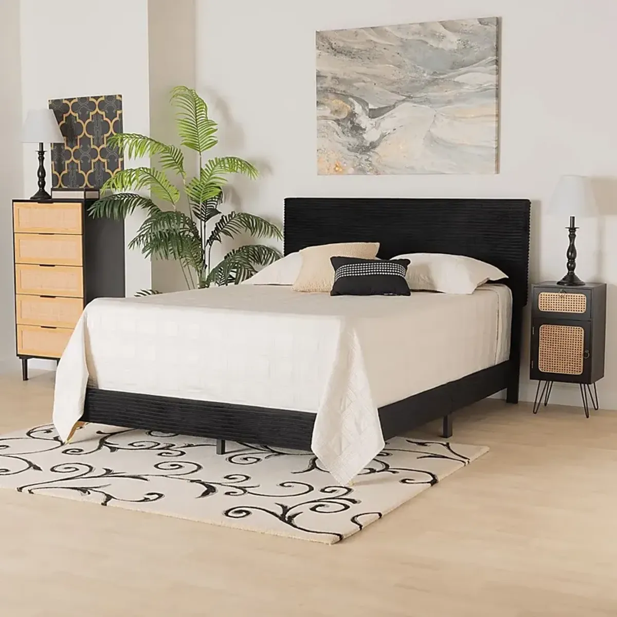 Alachua Black Queen Bed