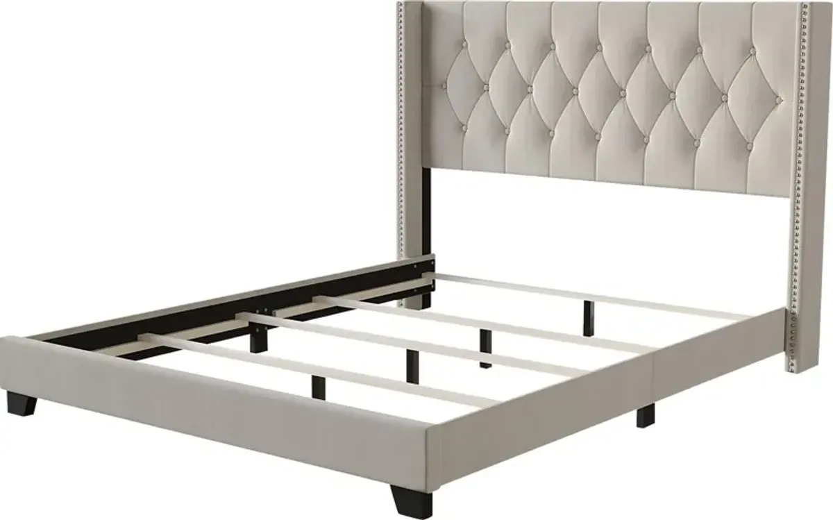 Erdrick Light Gray Queen Bed