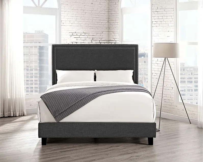 Draeger Charcoal Queen Platform Bed