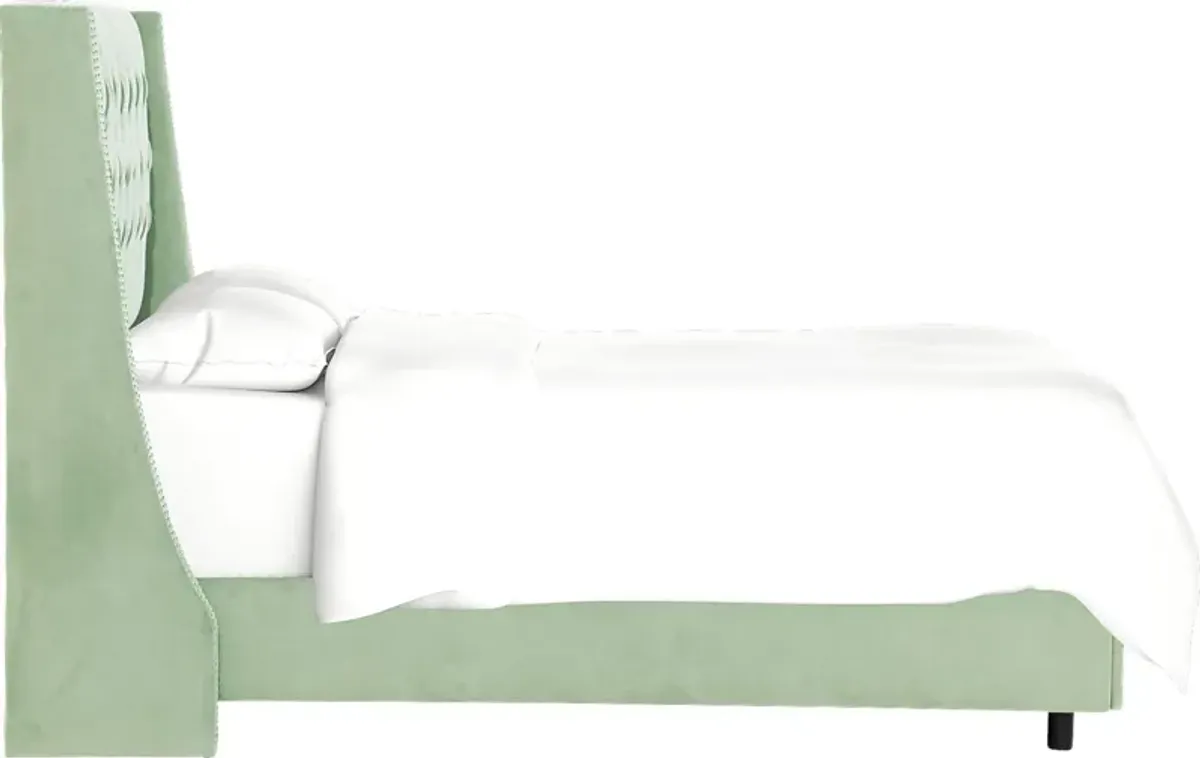 Garonne Green Queen Bed