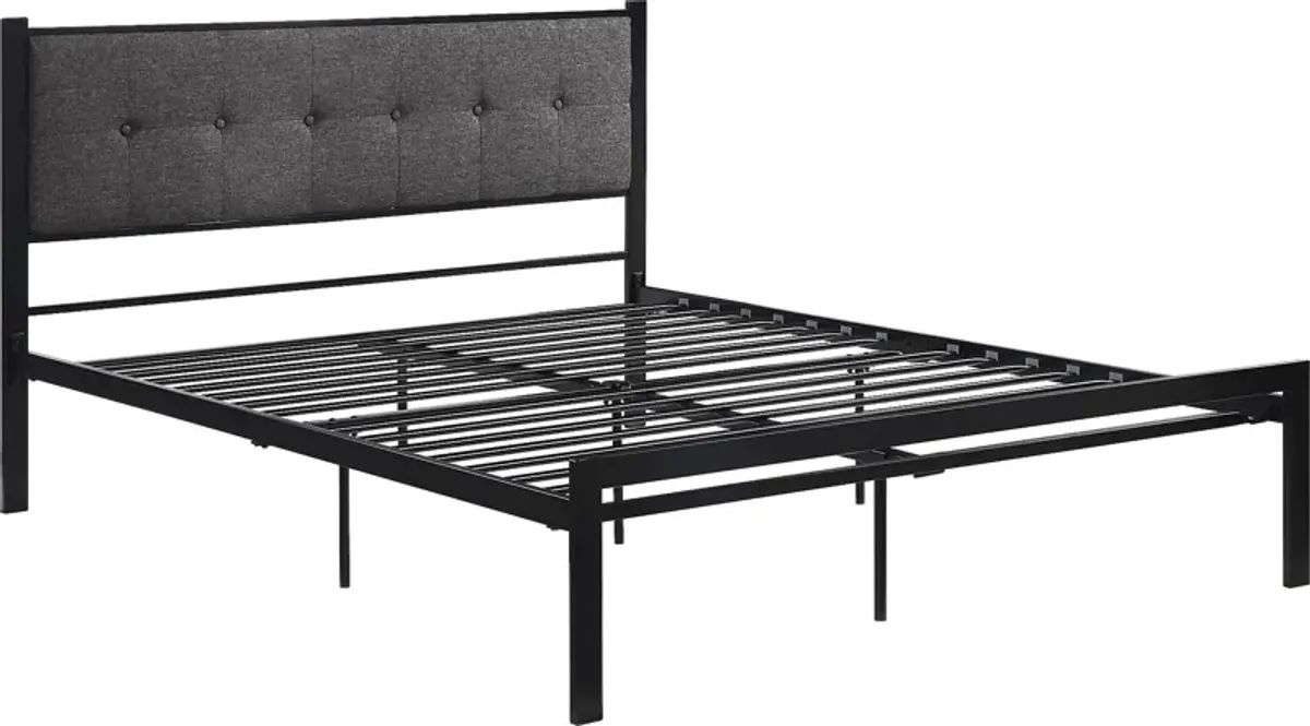 Harllan Gray Queen Platform Bed