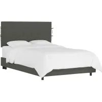 Deep Forest Charcoal King Upholstered Bed