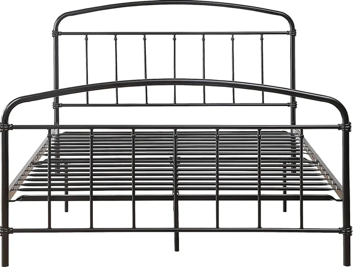 Airymont Black Queen Platform Bed