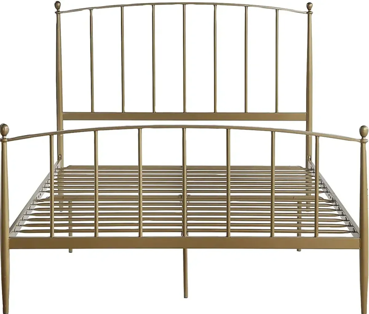 Alicemont Gold Queen Platform Bed