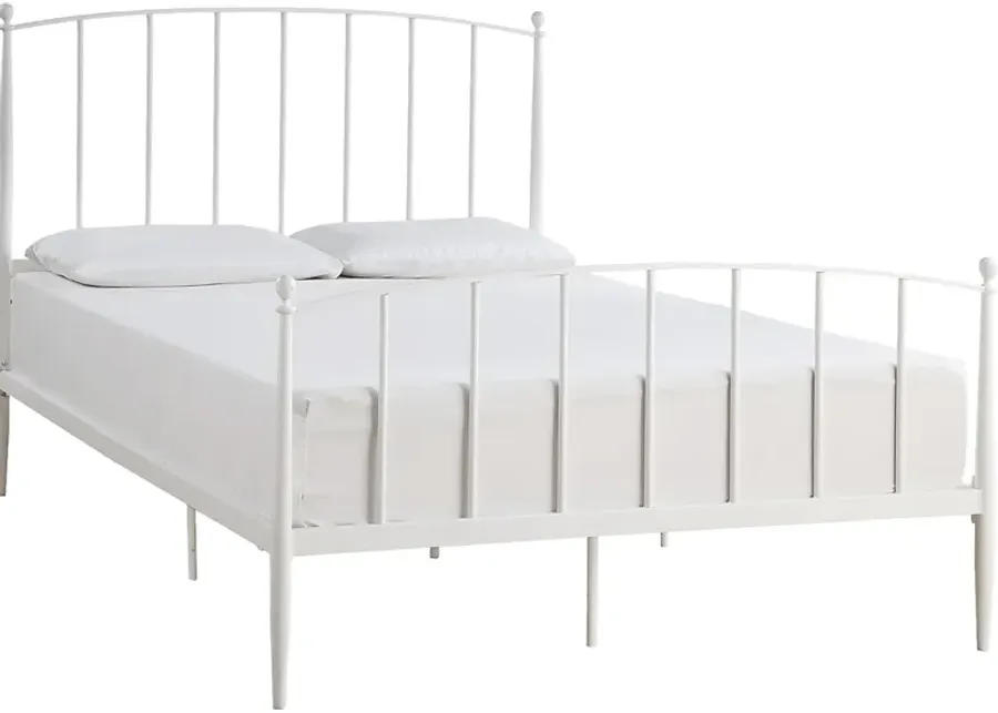 Baronwood White Queen Platform Bed