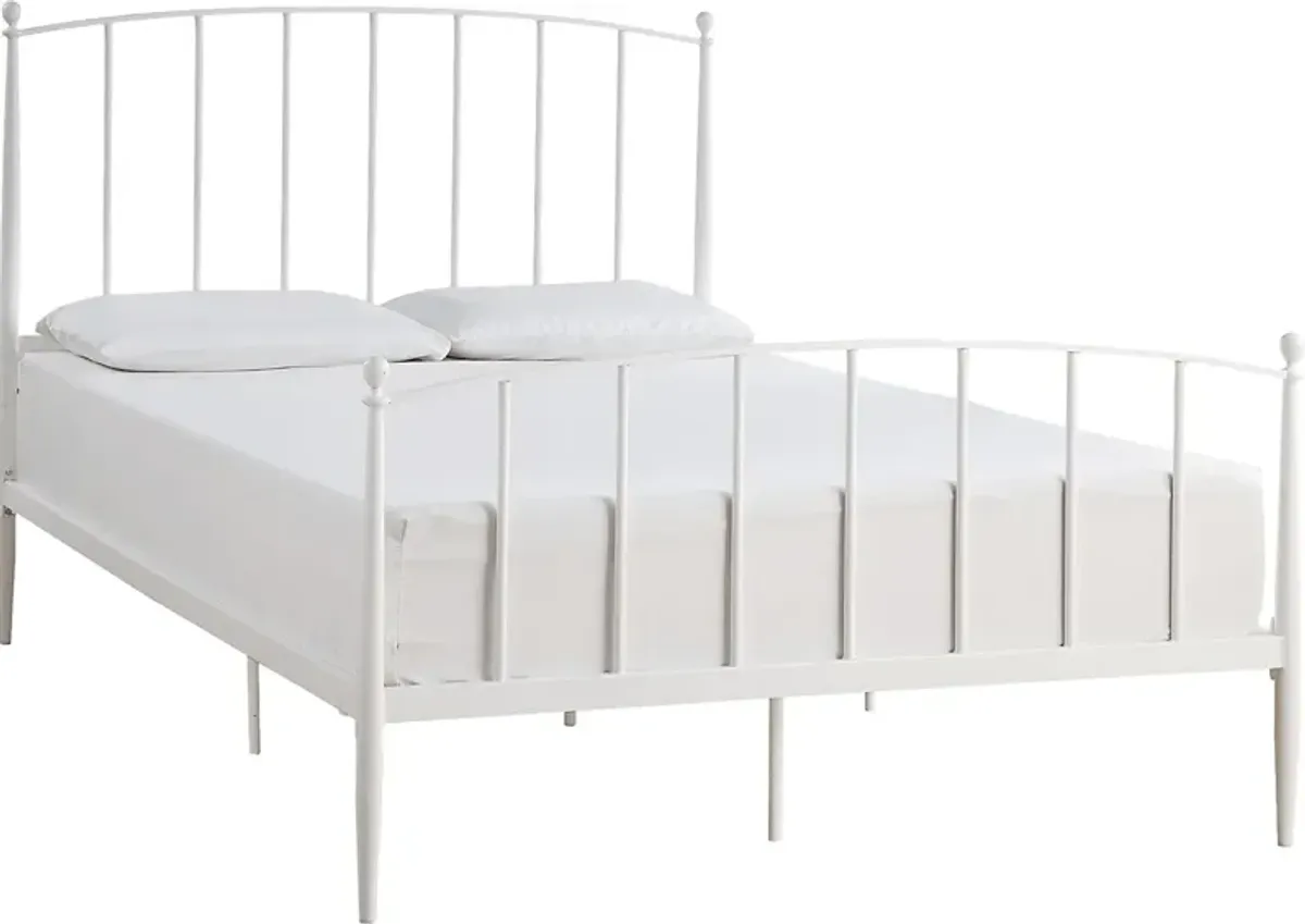 Baronwood White Queen Platform Bed