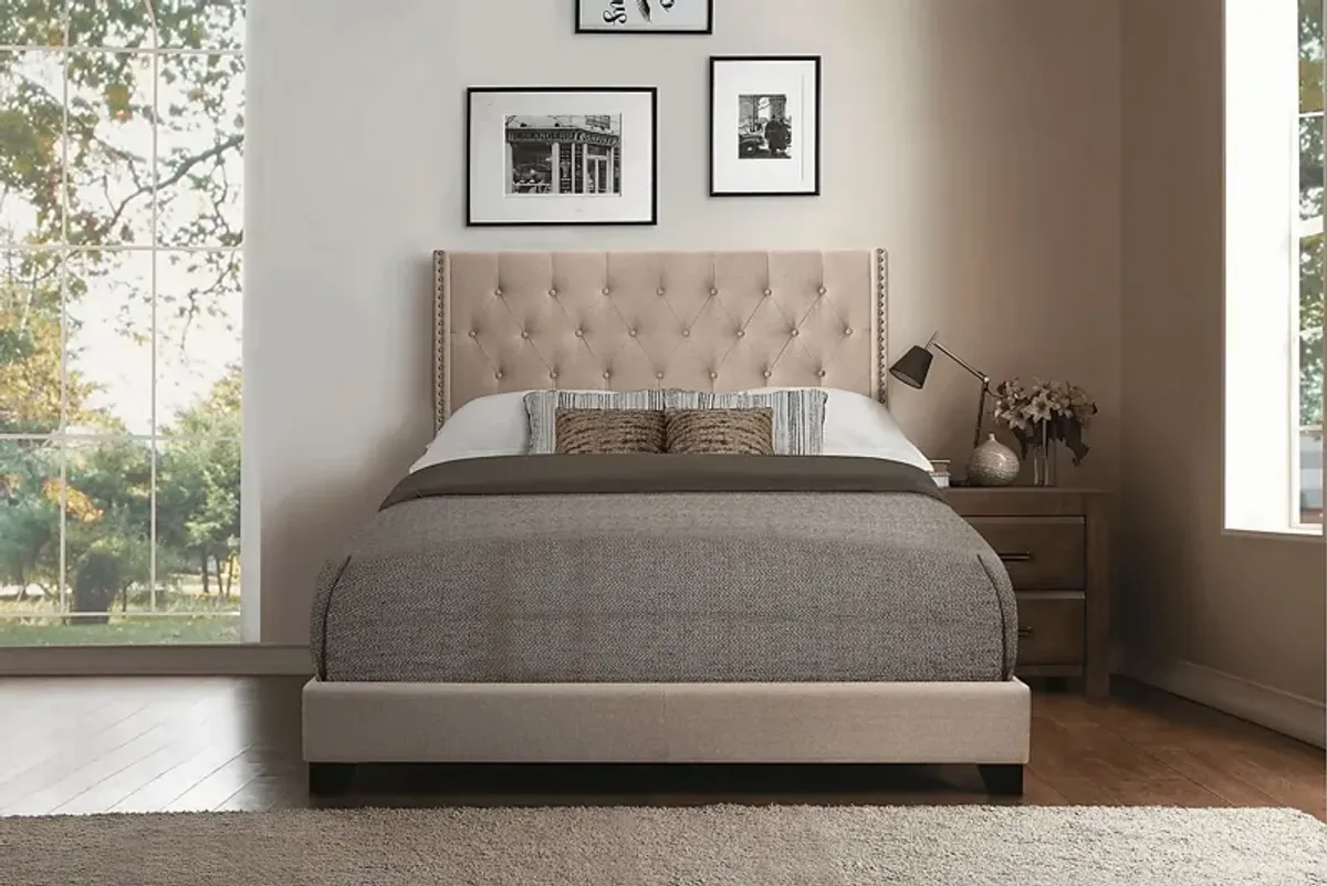 Galewood Beige Queen Upholstered Bed